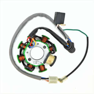 ESTATOR BAJAJ BOXER 150, BIFASICO, 7 BOBINAS CARGA, 1 BOBINA ENCENDIDO