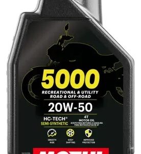 ACEITE 20W50 5000 SEMI-SINTÉTICO 4T MOTUL 1L