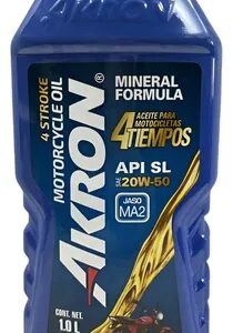 ACEITE 20W50 MINERAL 4T AKRON 1L