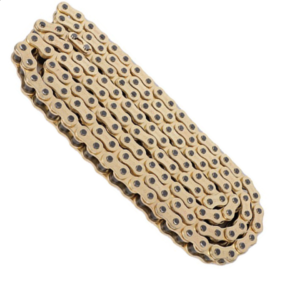 CADENA PARA MOTO REFORZADA 428H X 136L GOLD BRONCE
