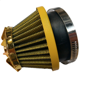 FILTRO DE AIRE CONICO CORTO 35, 42, 48MM DORADO