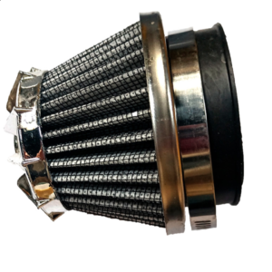 FILTRO DE AIRE CONICO CORTO 35, 42, 48MM PLATA