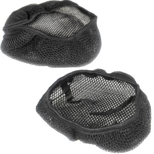 MALLA PARA ASIENTO BAJAJ PULSAR NS200, YAMAHA FZ16, DOS PIEZAS, NEGRO