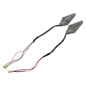 PAR DE DIRECCIONALES DELANTERAS/TRASERAS LED 12V AUTOADHERIBLES SECUENCIALES CON LUZ CUARTO AZUL UNIVERSALES