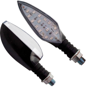 PAR DE DIRECCIONALES 12V LEDS LUZ AMARILLA UNIVERSALES