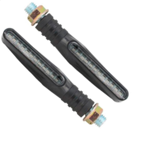 PAR DE DIRECCIONALES LED 12V 12 LEDS RUNNING LUZ AMARILLA UNIVERSALES