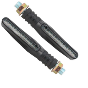 PAR DE DIRECCIONALES LED 12V 12 LEDS RUNNING LUZ ROJA UNIVERSALES