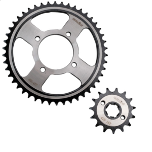 KIT DE ENGRANES (SPROCKET) MOTOKING ACERO 1045 428-46T/15T ITALIKA EX200, RT200, RT200 NEGRO