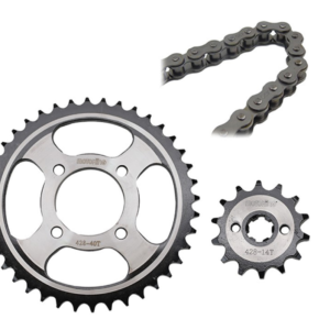 KIT DE TRACCIÓN (C/CADENA) MOTOKING 41T/15T CADENA 428H X 104L ITALIKA 150S, FT150 TS