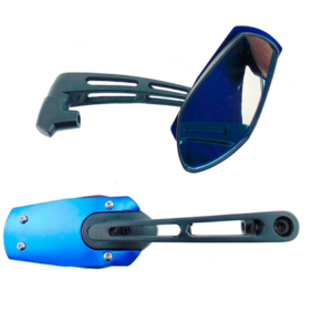 ESPEJOS YAMAHA FZS C/KIT DE TORNILLOS AJUSTABLES A TODAS LAS BASES AZUL