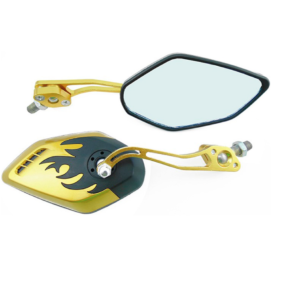 ESPEJOS UNIVERSALES IRON RACING FENIX NEGRO/DORADO