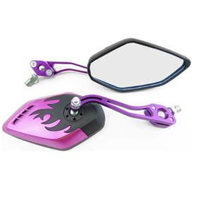 ESPEJOS UNIVERSALES IRON RACING FENIX NEGRO/MORADO