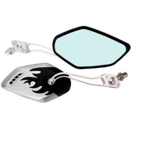 ESPEJOS UNIVERSALES IRON RACING FENIX NEGRO/PLATA
