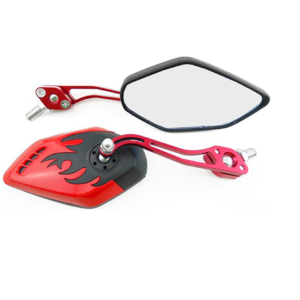 ESPEJOS UNIVERSALES IRON RACING FENIX NEGRO/ROJO