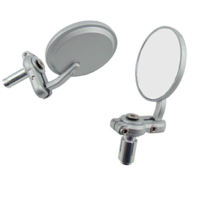 ESPEJOS UNIVERSALES IRON RACING REDONDO PLATA