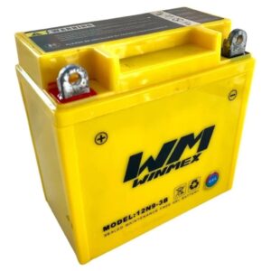 BATERIA GEL 12N9-3B GEL COLOR AMARILLO DEPORTIVA, CUATRIMOTO