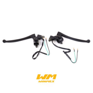 PAR DE MANIJAS FRENO Y CLUTCH (EMBRAGUE) COMPLETAS ITALIKA FT125