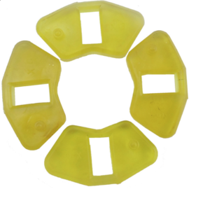 JUEGO DE GOMAS DE SPROCK (MAZA) ITALIKA AT110, ST70 AMARILLO TRANSPARENTE