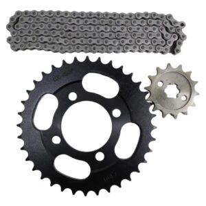 KIT DE TRACCIÓN (C/CADENA) 14T/36T CADENA 428H X 104L ITALIKA AT110